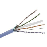 Hubbell HC6AFTPSPB Ascent CAT6A FTP Cable, Plenum Spool, Blue