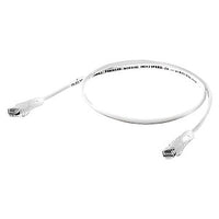 Hubbell HC6W07 CAT6 Patch Cord, Speed Gain, Slim, 7', White