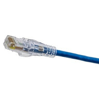 Hubbell HCL6AB01 CAT6a Patch Cord, Non-Shielded, 10GbE, 1', Blue