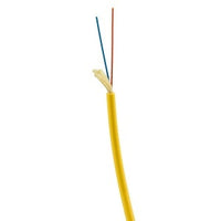 Hubbell HFCD1002PS 2-Fiber Indoor Tight Buffer Distribution Cable, Singlemode, Yellow