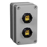 Hubbell HI24XGY HI-IMPACT Thermoplastic Surface Mount Box, 2-Port