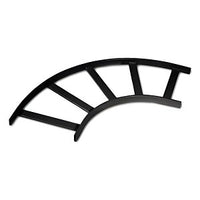 Hubbell HLF1890B NEXTFRAME Ladder Rack Flat Turn, 18", Black