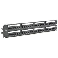Hubbell HP648E Cat6 Patch Panel, 48 Port, Universal Economy