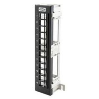 Hubbell HPJ1289 12-Port Jack Patch Panel with 89D Bracket, Unloaded