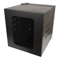 Hubbell HQC2424 Wall Mount Quad-Cabinet, 24x2", Black