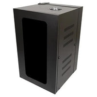 Hubbell HQC4832 Cabinet Components, QUADCAB 48"Hx32"D, Window Door, Black