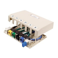 Hubbell HSB6OW Surface Mounting Box, 6-Port