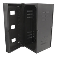 Hubbell HSQ3626 CabinetQUADCAB Wall Mount 3'H x 26"D Black, Rack Cabinet and Frame