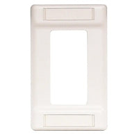 Hubbell IFP126W 1-Gang Cover Plate for Up to 6 Ports with Label Field, White