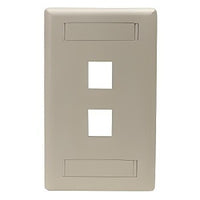Hubbell IFP14TI Wallplate Flush 1-G 4-Port TI Keystone Plates