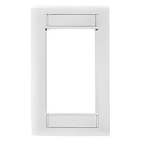 Hubbell IMF1W iStation Front Loading Module Frame, 1-Gang, White