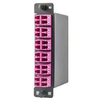 Hubbell OCLCD50G4VI Fiber LGX Cassette, OM4, LC Duplex to 2 MTP, Violet