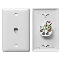 Hubbell NS730W Standard Wall Jack
