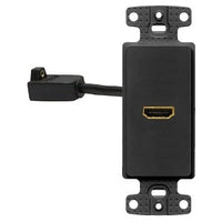 Hubbell NS801BK Plate Frame Decorator with 1 HDMI, FF, Black