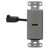 Hubbell NS801GY Audio/Video HDMI Wall Plate Insert