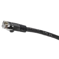Hubbell NSC6BK05 netSELECT 24/8 CAT6 Patch Cord, Slim, Snagless, PVC-CM, 5' Black