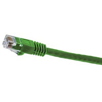 Hubbell NSC6GN10 netSELECT 24/8 CAT6 Patch Cord, Slim, Snagless, PVC-CM, 10' Green