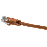Hubbell NSC6OR03 netSELECT 24/8 CAT6 Patch Cord, Slim, Snagless, PVC-CM, 3' Orange