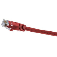 Hubbell NSC6R15 netSELECT 24/8 CAT6 Patch Cord, Slim, Snagless, PVC-CM, 15' Red