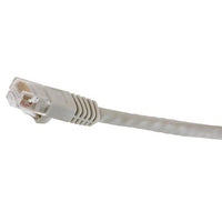 Hubbell NSC6W15 netSELECT 24/8 CAT6 Patch Cord, Slim, Snagless, PVC-CM, 15' White