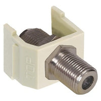 Hubbell NSF70I Net Select Snap-Fit with F Connector, Ivory
