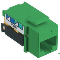 Hubbell NSJ5EGN CAT5e Keystone Jack 8POS UNI A/B, Green