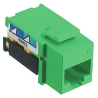 Hubbell NSJ6GN CAT6 netSELECT Modular Jack, Green
