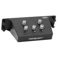Hubbell NSOVM4 Net Select Module, 4-Way Coax, 1GHz, Plastic