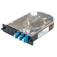 Hubbell OCSPLCD6S2 Fiber Splice Cassette, 6-Fiber, Blue LC Duplex Adapters, Zirconia Ceramic, OS2 SM