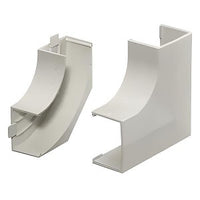 Hubbell PL1FEBCW Lanktrak, Base and Cover, Flat Elbow, White