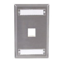 Hubbell SSFL11 Stainless Wallplate, SG