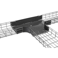 Hubbell HBTT0624SWBK Wire Basket, Preform Radius Internal, 6"H x 24"W, Black