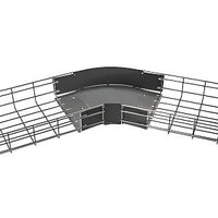 Hubbell HBT300420SW Wire Basket, Preform Rad 30, 4"H x 20"W, Pre-Galvanized