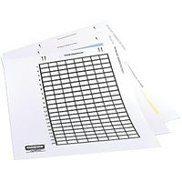 Hubbell XPLFP10W Faceplate Paper Labels, 8"x11" Sheets, 10-Pack