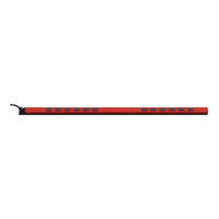 Hubbell HBL8204B-06C PowerGain 72" Vertical Basic PDU Rack Mount, 30A, 208V, 1‑Phase, 6' Cord Black