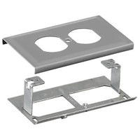 Hubbell HBL3043BEGY Raceway Plate Dup Opg HBL 3000 Series, Gray