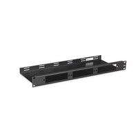 Hubbell OFPNL1U3SPM 1U Fiber Optic Rack Mount Panel, 3 FSP Openings with Cable Management, Unloaded