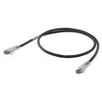 Hubbell HC6BK10SP CAT6 NEXTSPEED Patch Cord, Secure Boot, 10'L, Black
