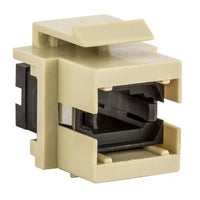 Hubbell SFFMTPBKEI Fiber Optic Cable Connector, Black, Easy-Install, Snap-Fit, MTP Simplex, Flush-Mounted