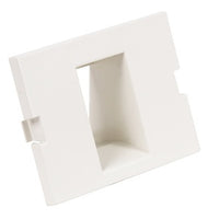 Hubbell IM1IA15W INFINI Module Plate, 1-Port, 1.5U, White