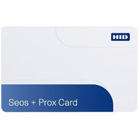HID 5106RGGMNM iCLASS Seos Prox 8K Card, iCLASS Seos with SIO, 125 kHz programmed with HID or Indala format, Front and B