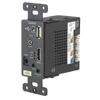 Hubbell ISFHDT4BK Decorator USB TX 1G Wall Plate, Black