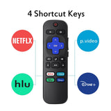 Remote Control Compatible For Roku Tv, Universal Remote Fit For Hisense/Onn/Tcl/
