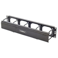 Hubbell HM34C M-Series Horizontal Cable Management, 3U, 4" Depth, Cover, Black