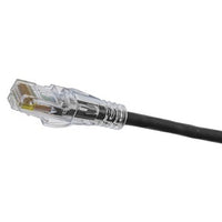 Hubbell HCL6ABK15 NEXTSPEED Ascent CAT6A 28-8 Low Diameter Patch Cable, 15', Black