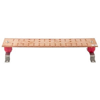 Hubbell HBBB14420 Grounding and Bonding, Bus Bar, 4"x20", 25D, 5DB