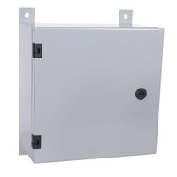 Hubbell HICP412G HI-IMPACT Consolidation Point Cabinet, NEMA 4/12, Gray, 12"x12"x8"