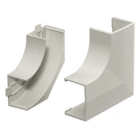Hubbell PL1FEBC Lanktrak Base and Cover Flat Elbow