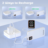 Power Bank, 10000Mah 22.5W Super Fast Charging Powerbank With Built-In Usb C In&