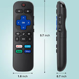2) Replacement Remote Control Compatible For Roku Tv,For Tcl Roku/For Hisense Ro